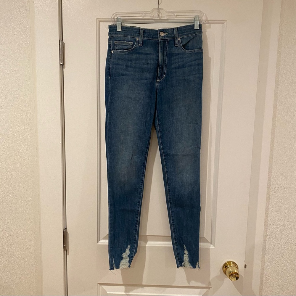 Joe's Jeans High Rise “Lowe” Distressed Blue Ankle Stretch Skinny Jeans size 27